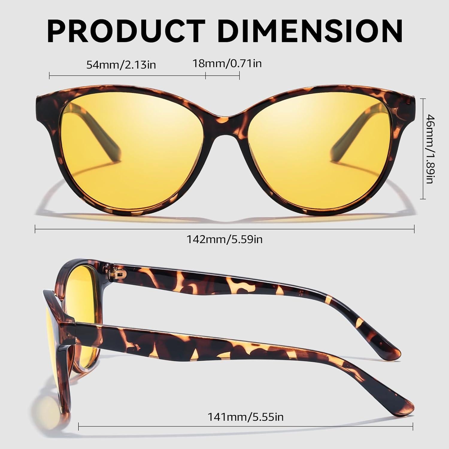 Gafas de sol Cat Eye SIPHEW UV400 para mujeres - 54mm