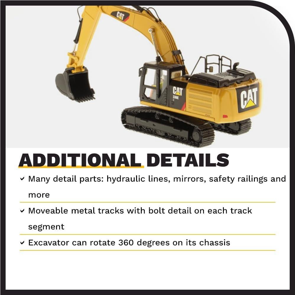 Excavadora Hidráulica H Hybrid Caterpillar 336E 1:50 Diecast