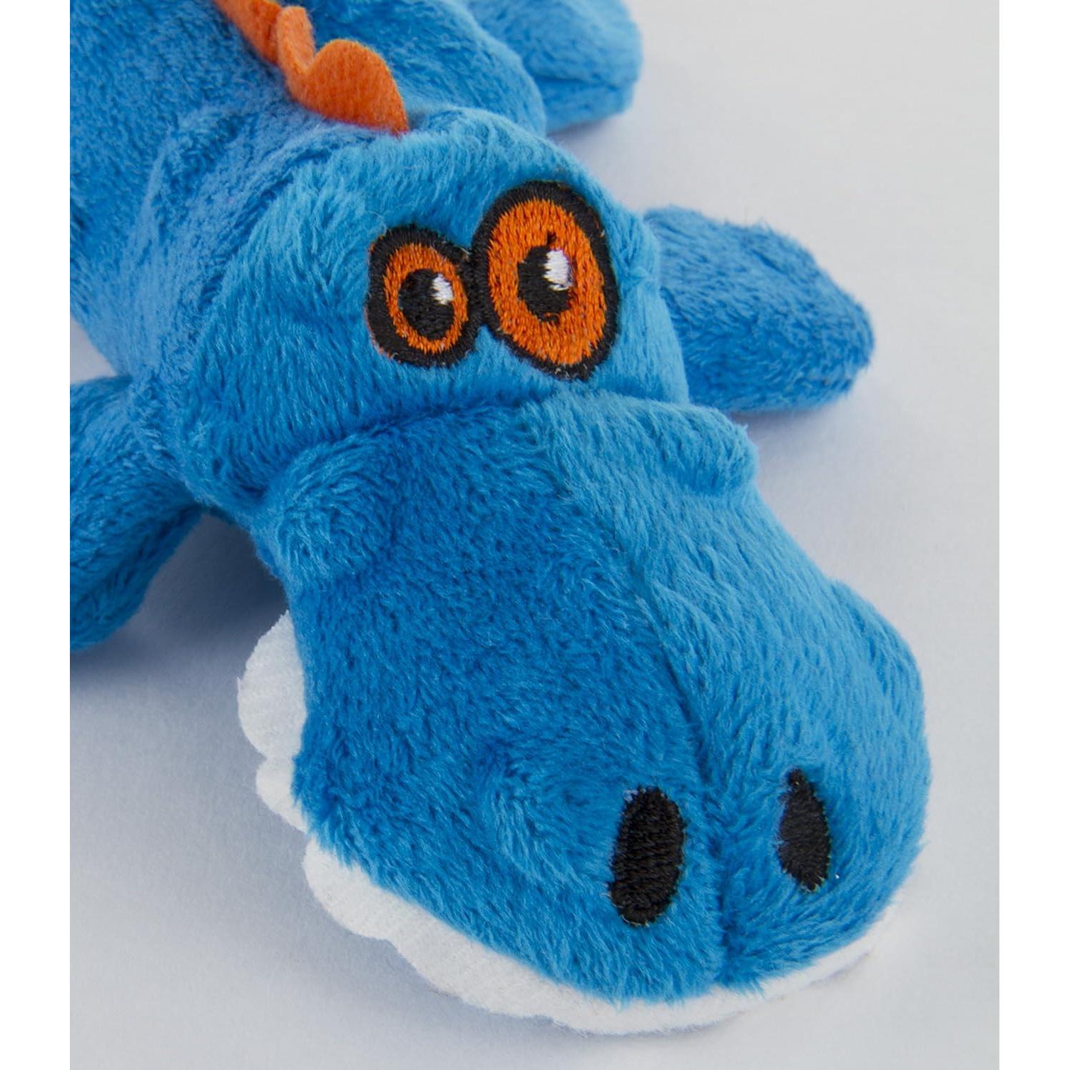 Juguete para Perros goDog Gator Mini Azul con Squeaker