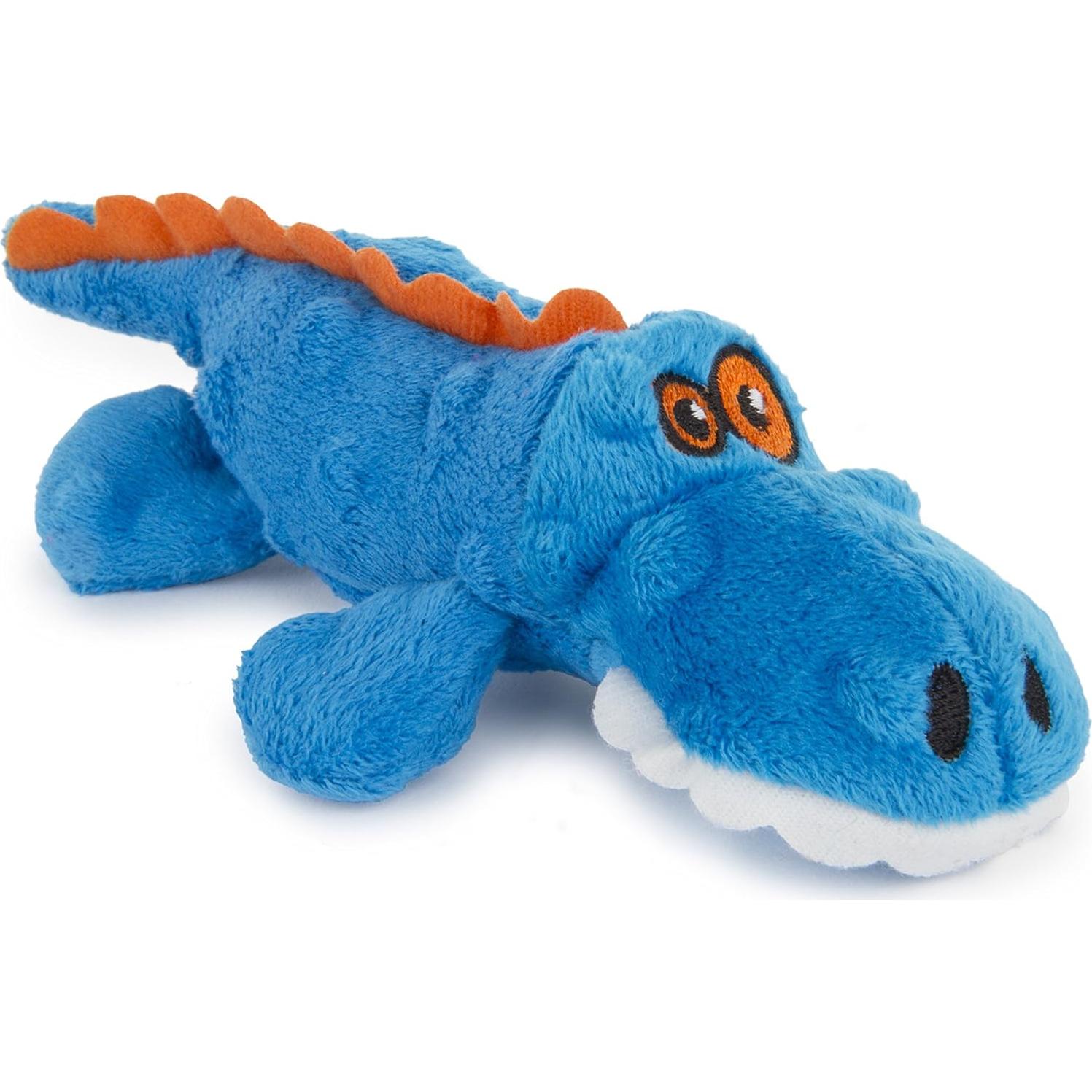Juguete para Perros goDog Gator Mini Azul con Squeaker
