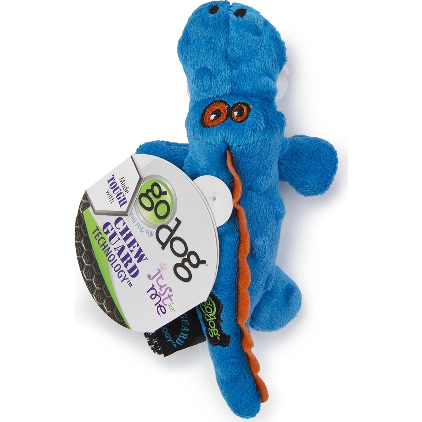 Juguete para Perros goDog Gator Mini Azul con Squeaker