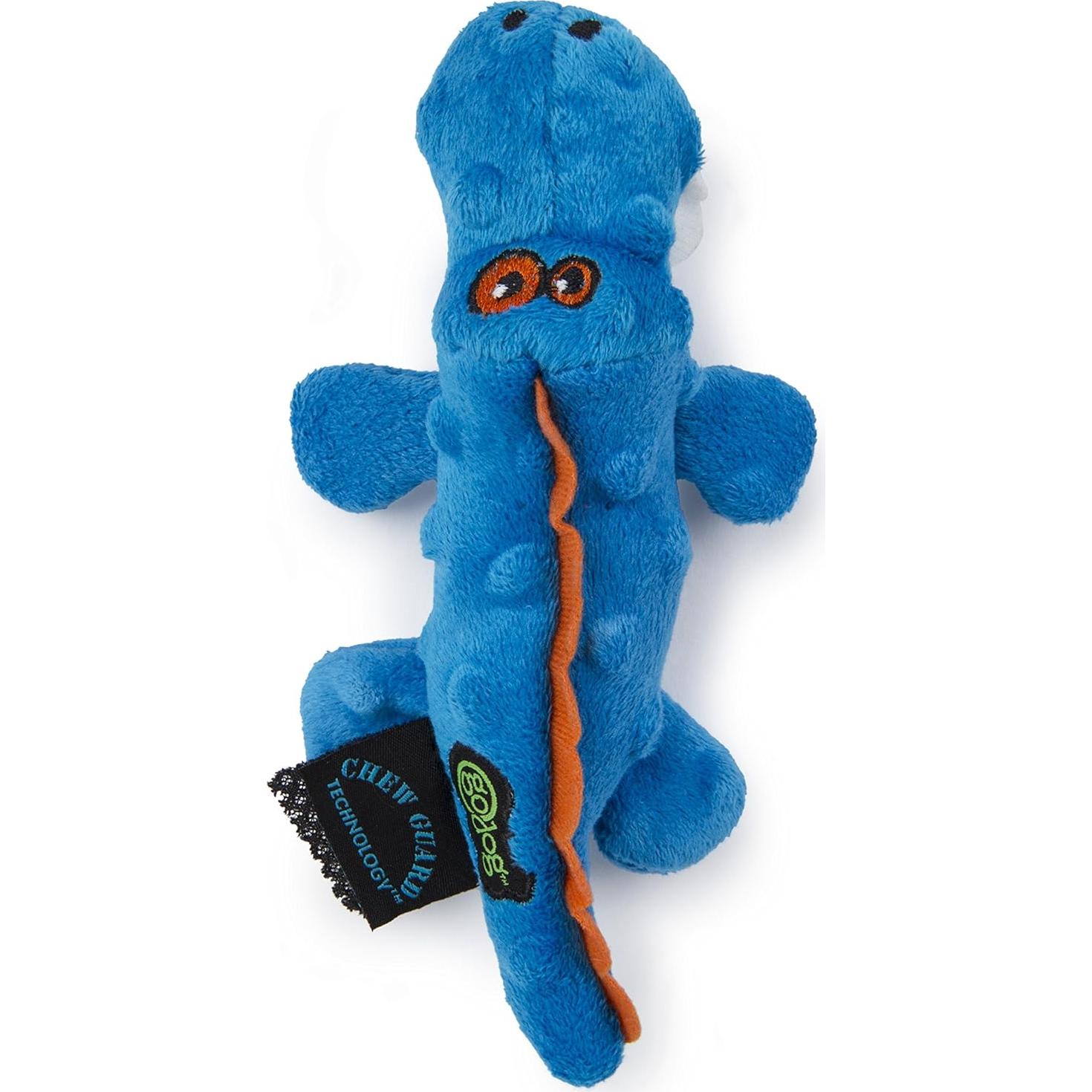 Juguete para Perros goDog Gator Mini Azul con Squeaker