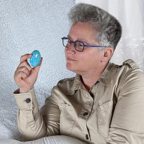 Piedra de Amazonita Pulida Eusice - Cristal Sanador Natural 80g