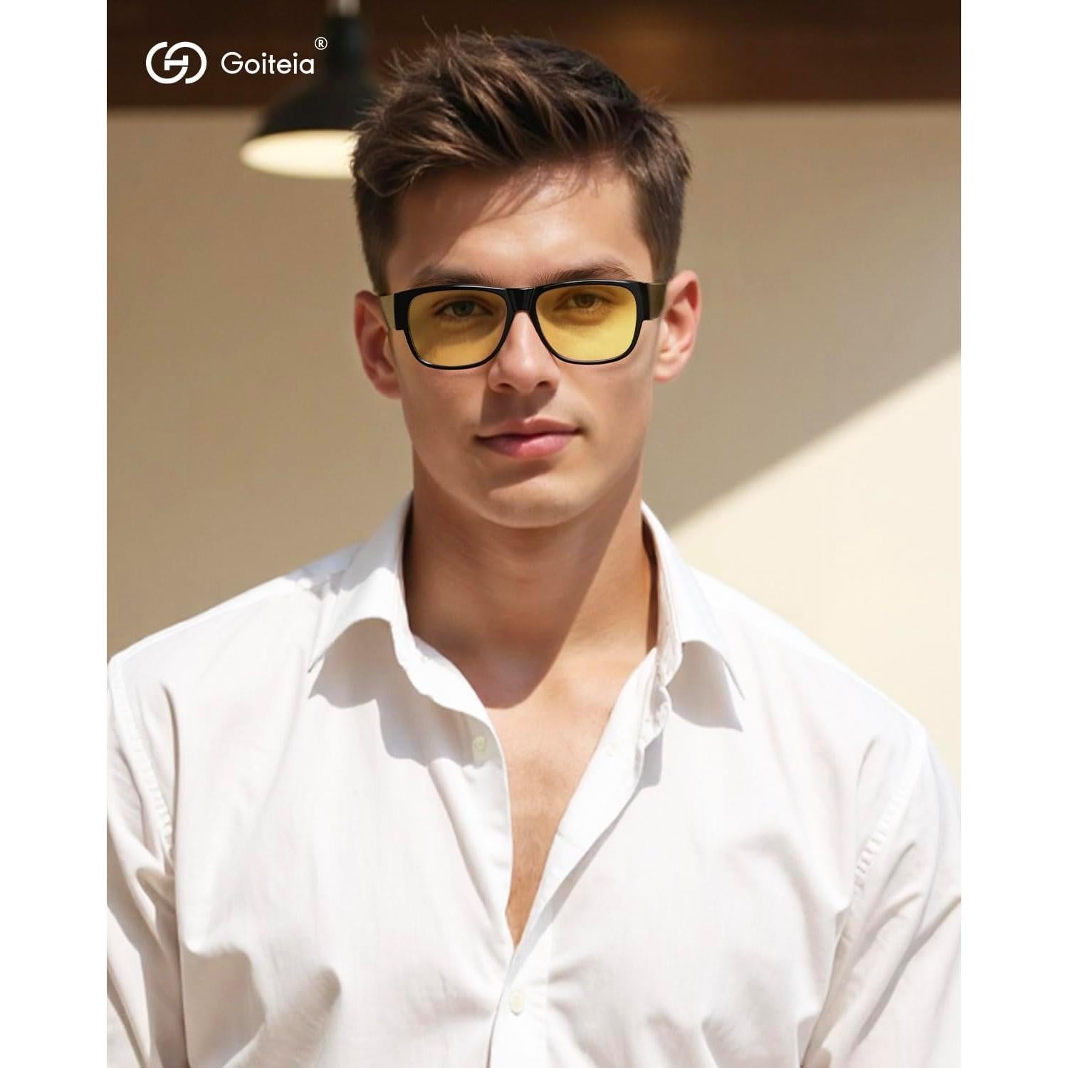 Gafas de Conducción Nocturna Goiteia Amarillas Polarizadas