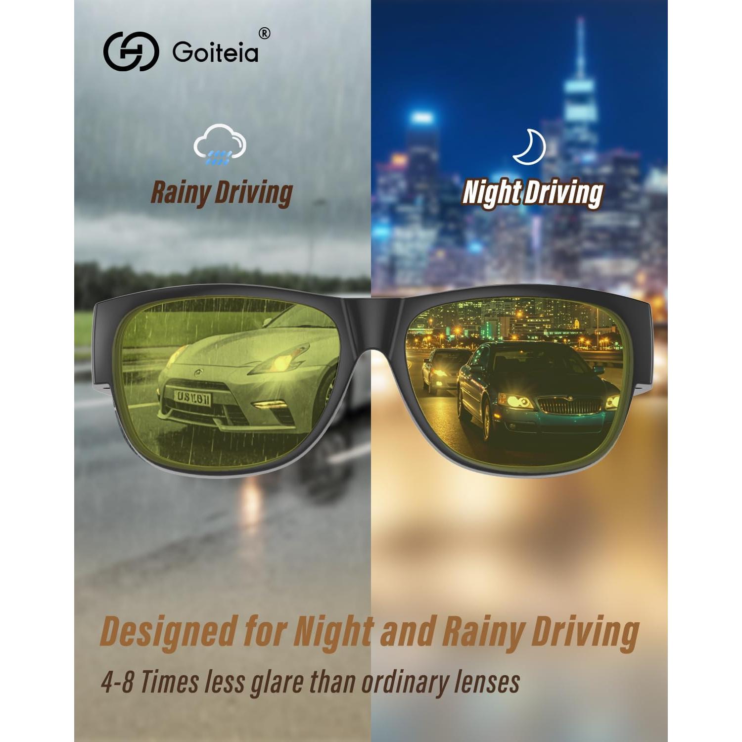 Gafas de Conducción Nocturna Goiteia Amarillas Polarizadas