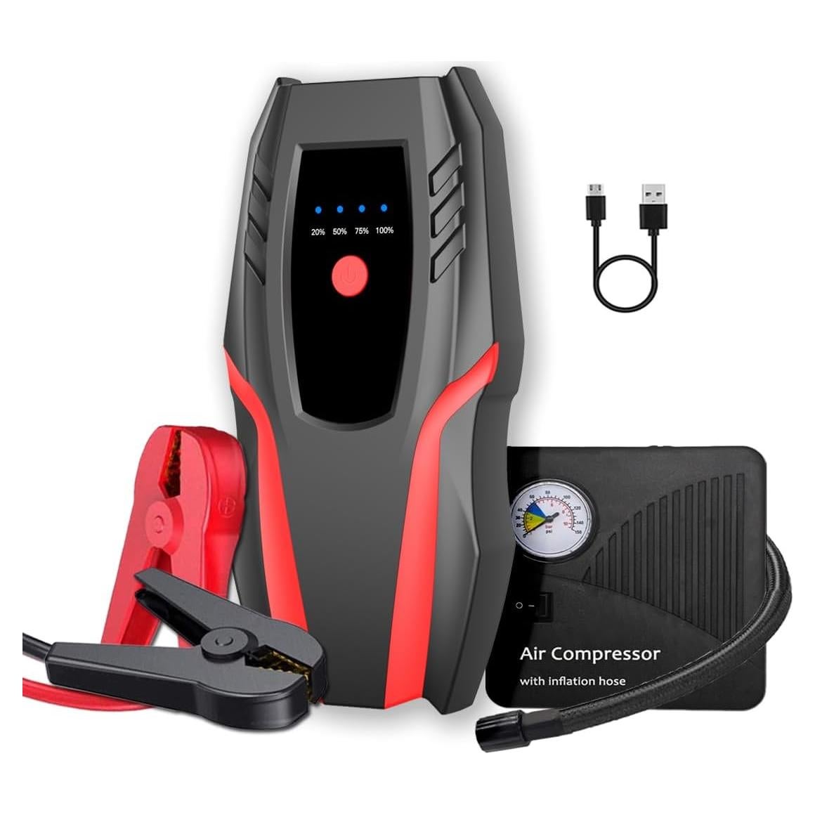 Arrancador de Auto GFERAUTO A20 2000A con Compresor