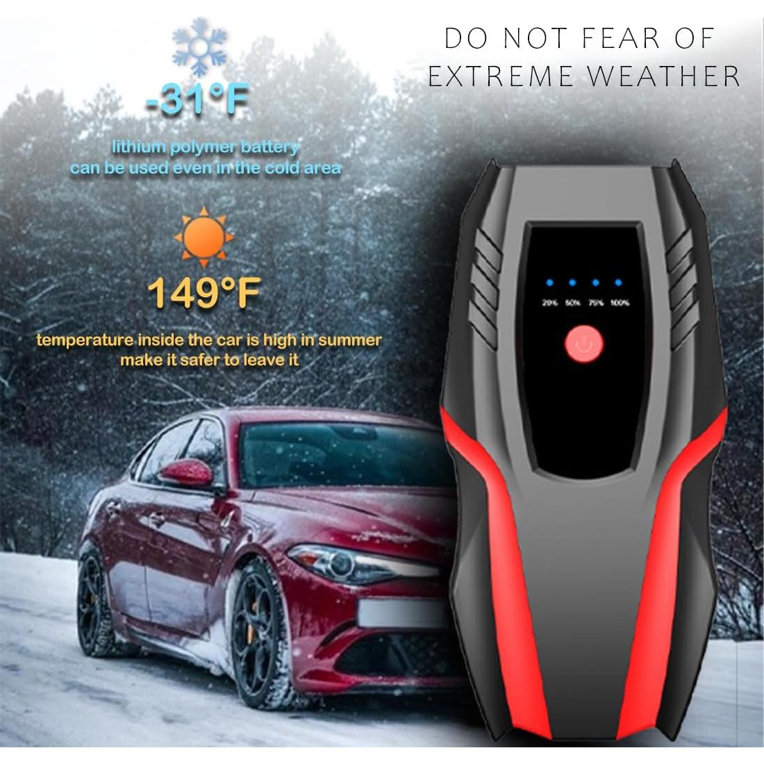 Arrancador de Auto GFERAUTO A20 2000A con Compresor