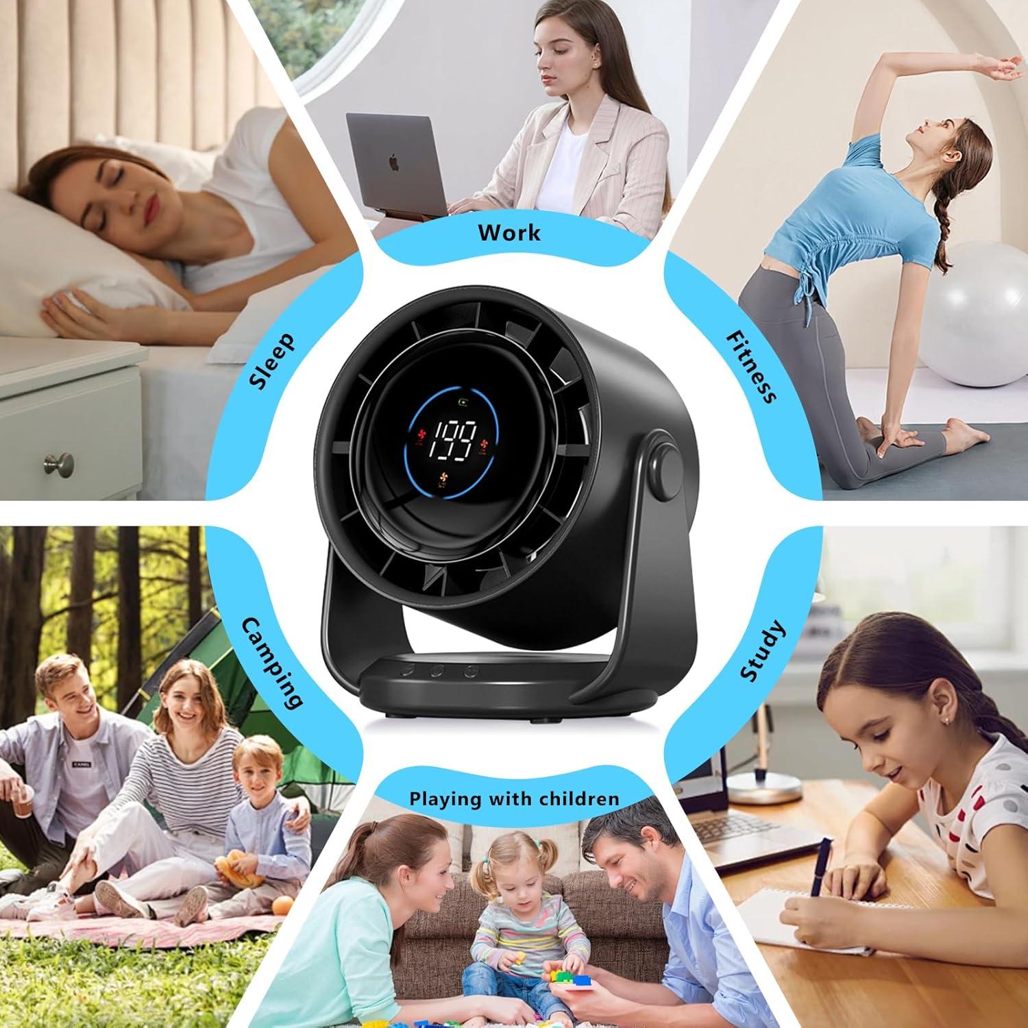 Ventilador de Escritorio Xipax JF106 Ultra Silencioso 25dB