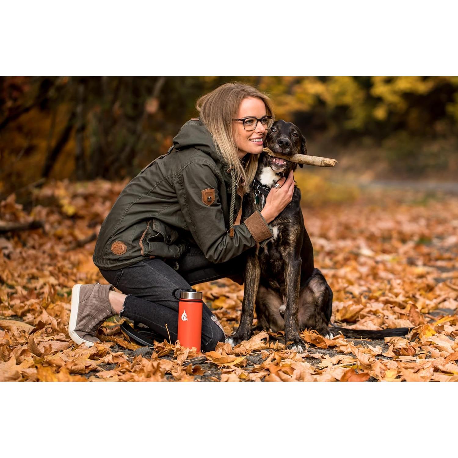 Botella de Agua Aislada Hydro Cell 532ml Mandarina