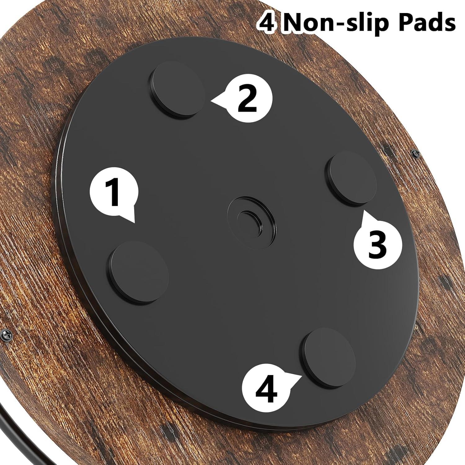 Organizador Lazy Susan KOKSTOP 22.86 cm Negro Madera y Metal
