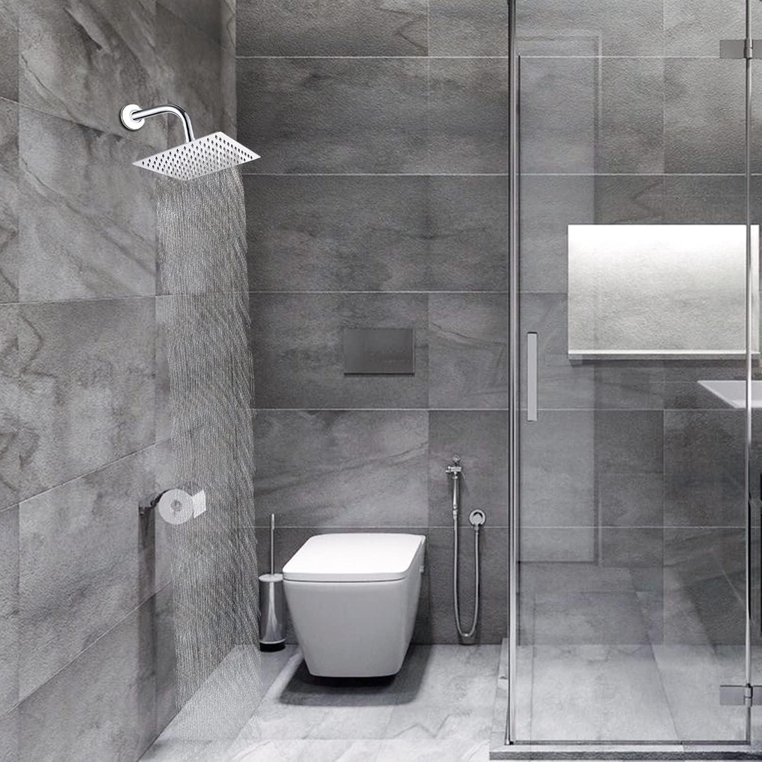 Cabezal de Ducha de Lluvia SOLVEX 15.24 cm Acero Inoxidable Cromo