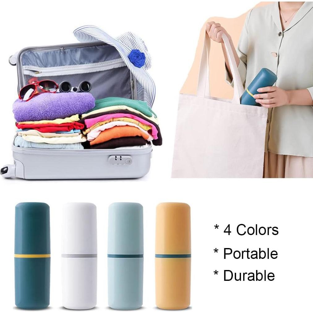 Funda de Cepillo de Dientes de Viaje DUS01 Verde Oscuro