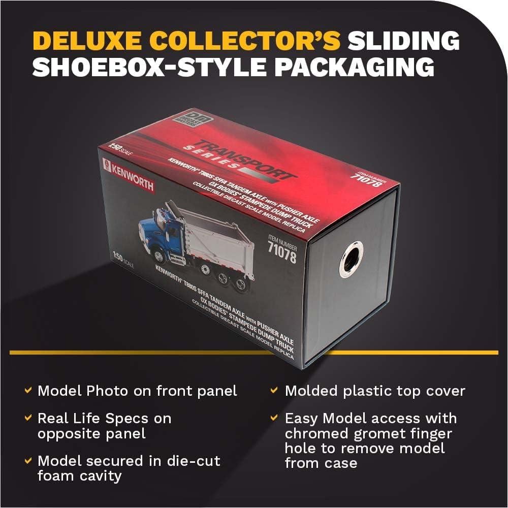 Camión Volquete Kenworth T880S Diecast Masters 1:50 Azul