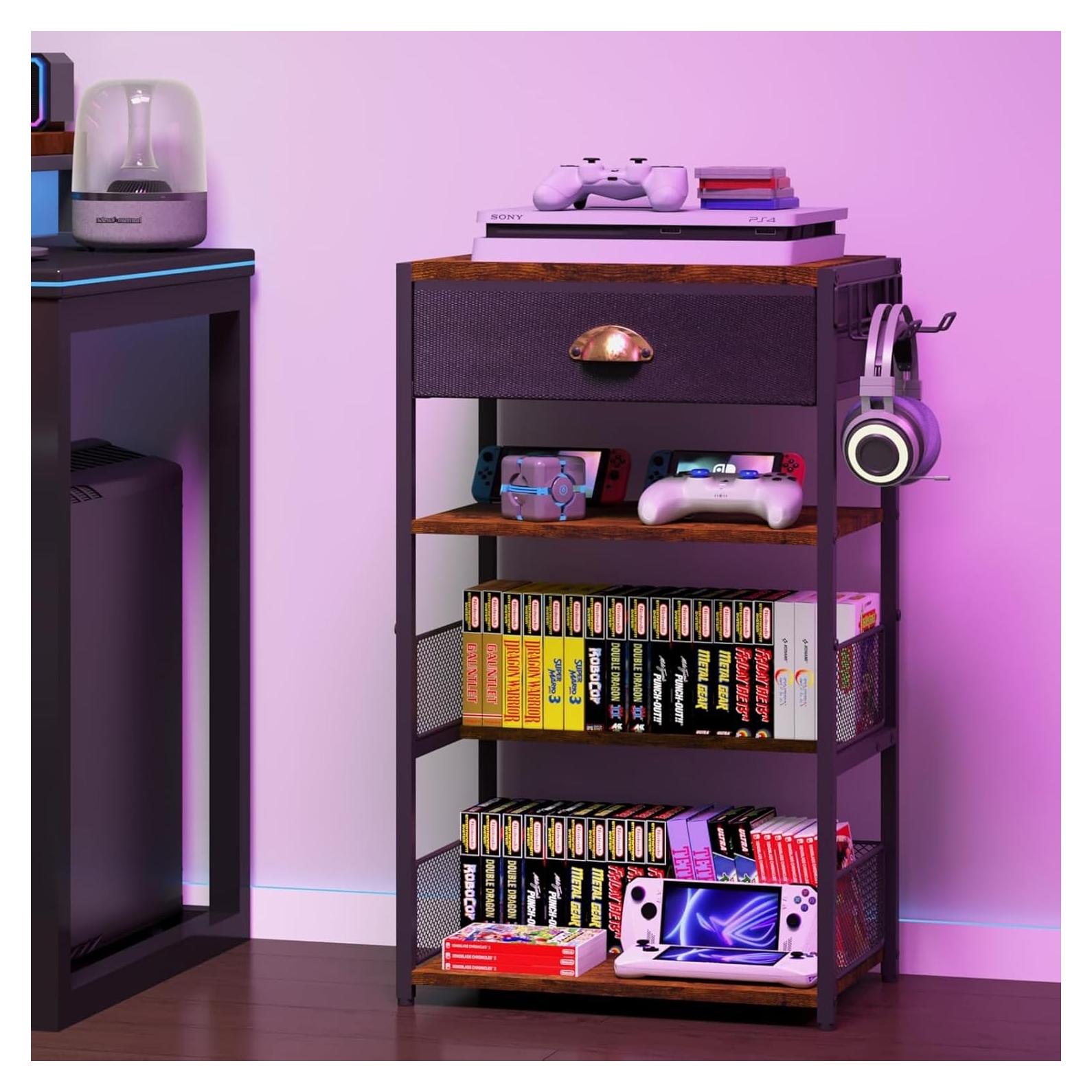 Soporte de Medios Hongtamoya CD-YXJ01 con Cajón y 4 Niveles