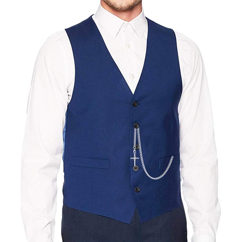 Reloj de bolsillo Albert TREEWETO con cadena y cruz antigua