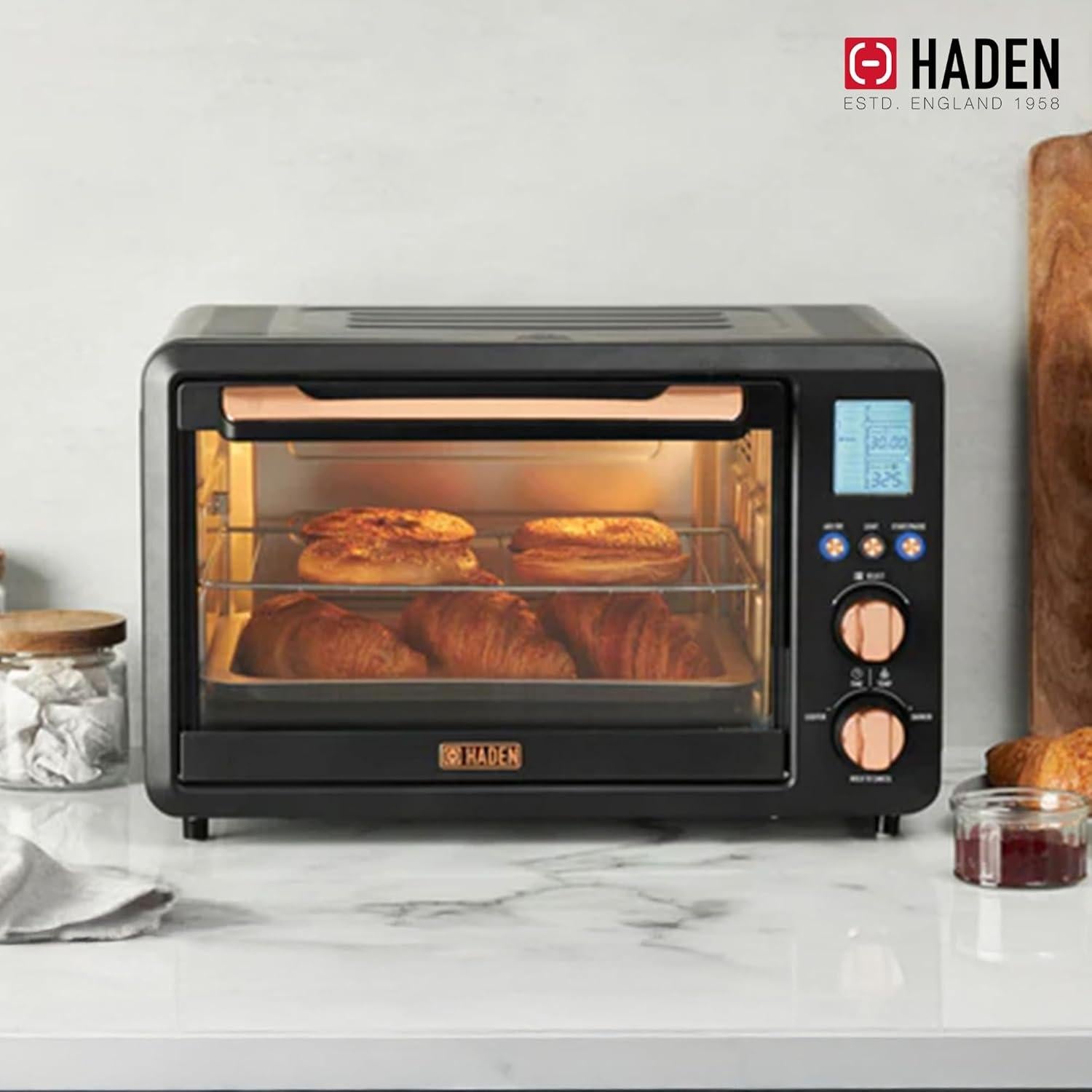 Horno Tostador Haden 25L 6 Rebanadas Freidora de Aire