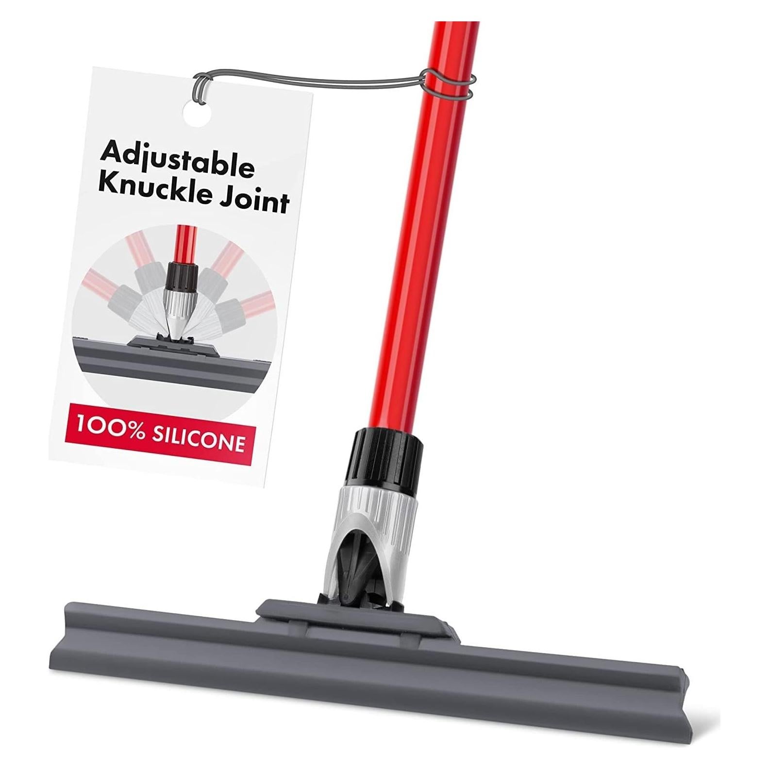 Raspador de Piso RAVMAG 12" Silicona con Mango 55"