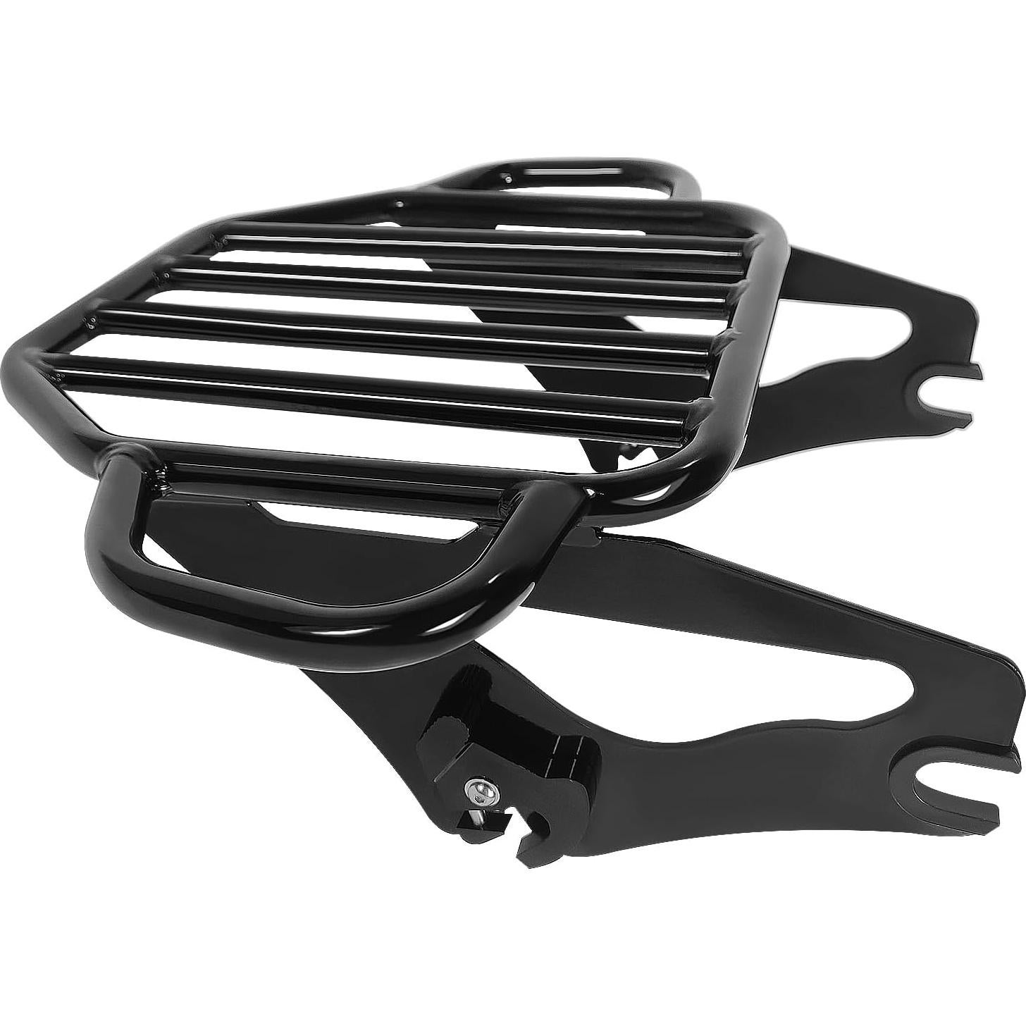 Portaequipajes desmontable Fjpacemt negro para Harley 2009-2024