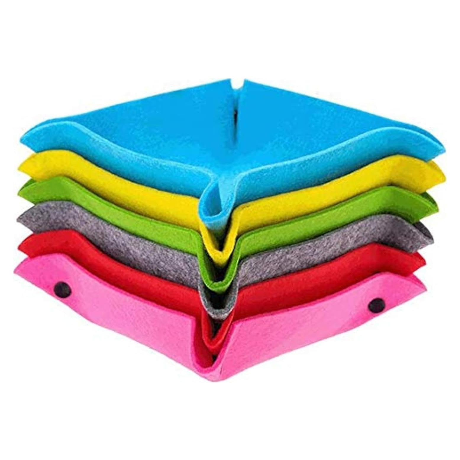 Bandeja de Valet Plegable de Fieltro OliviaLiving - 6 Unidades Multicolor