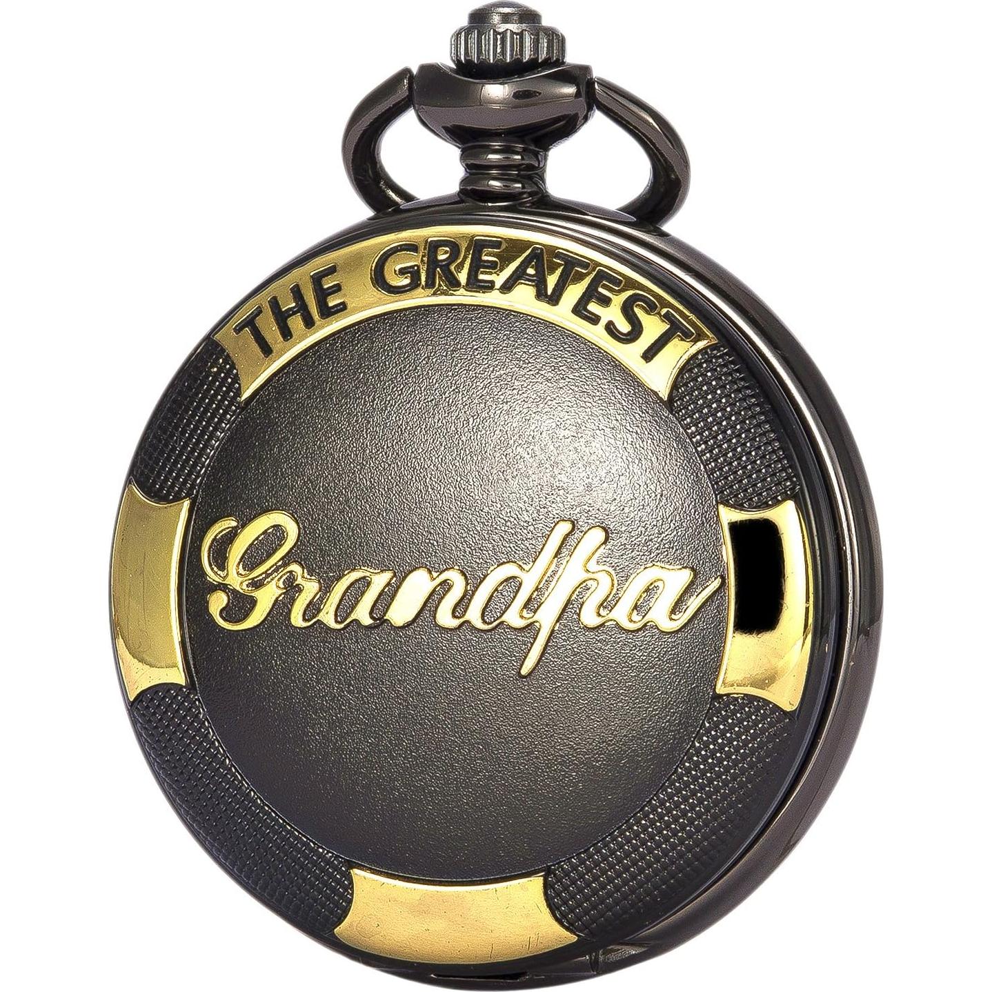 Reloj de bolsillo SwitchMe PK062901 cuarzo negro con cadena