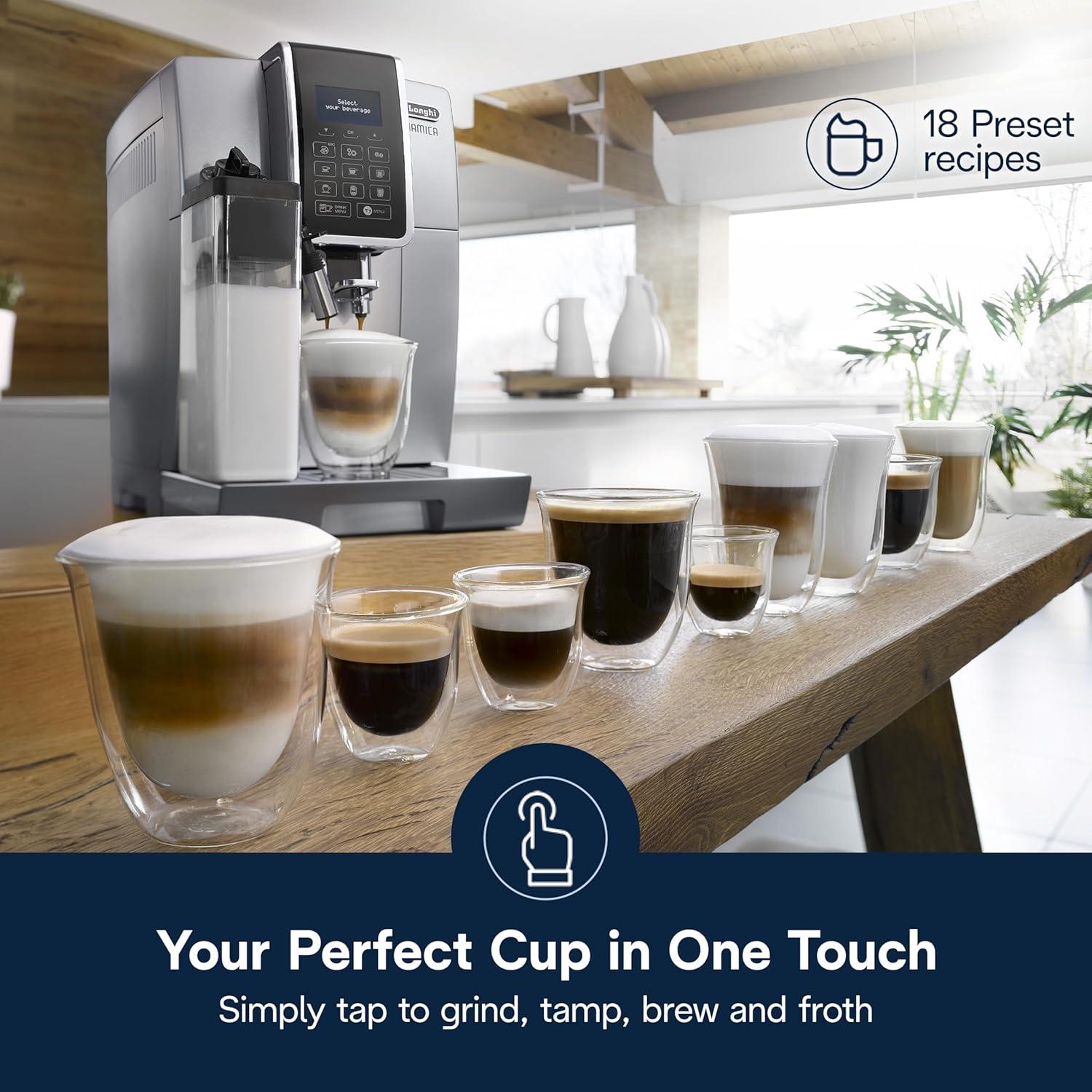 Máquina de Espresso De'Longhi Dinamica LatteCrema ECAM35075SI