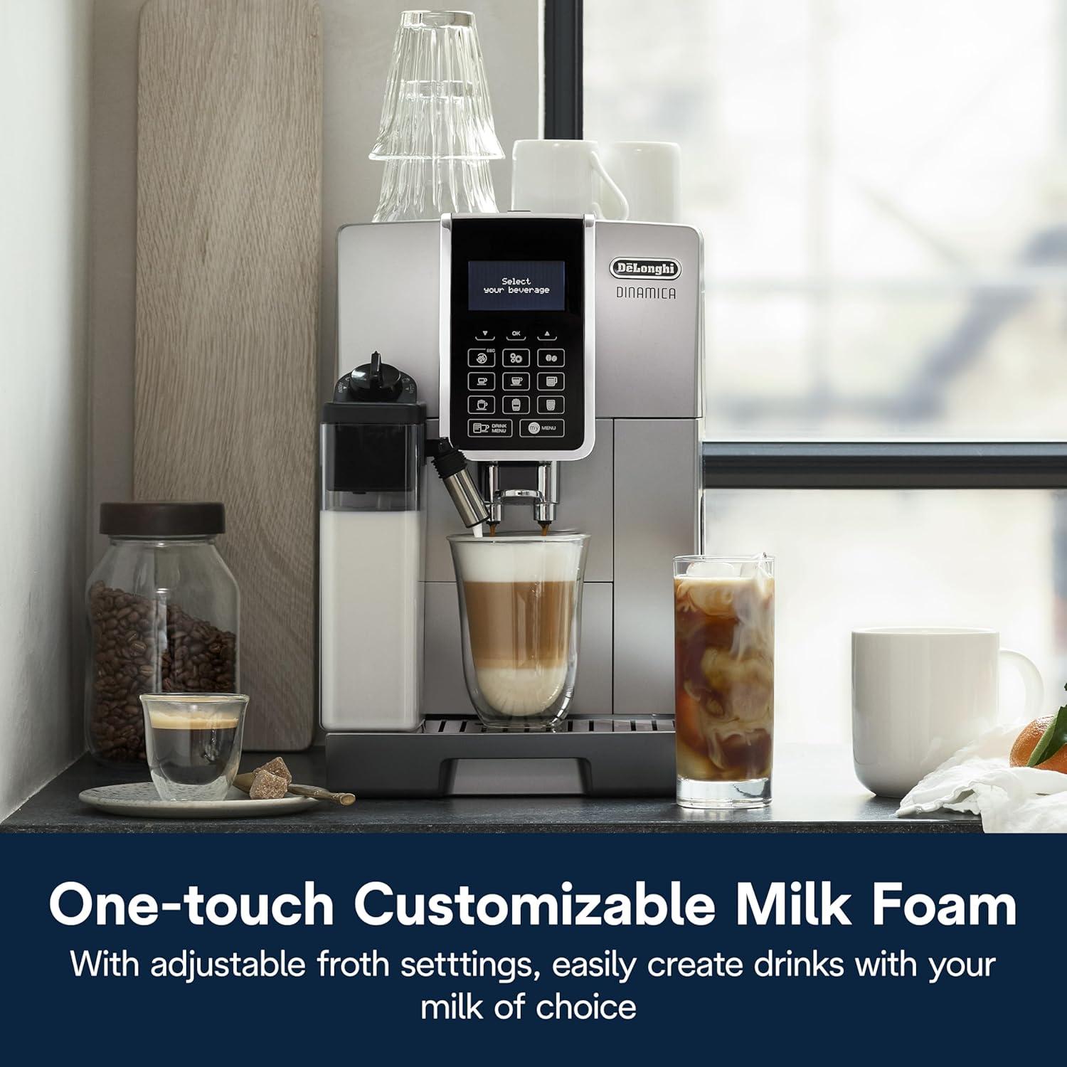 Máquina de Espresso De'Longhi Dinamica LatteCrema ECAM35075SI