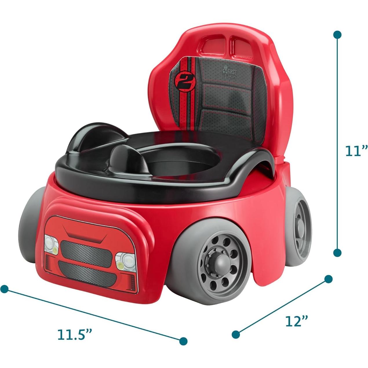 Inodoro de Entrenamiento para Niños El Primer Años Coche Rojo 2 en 1