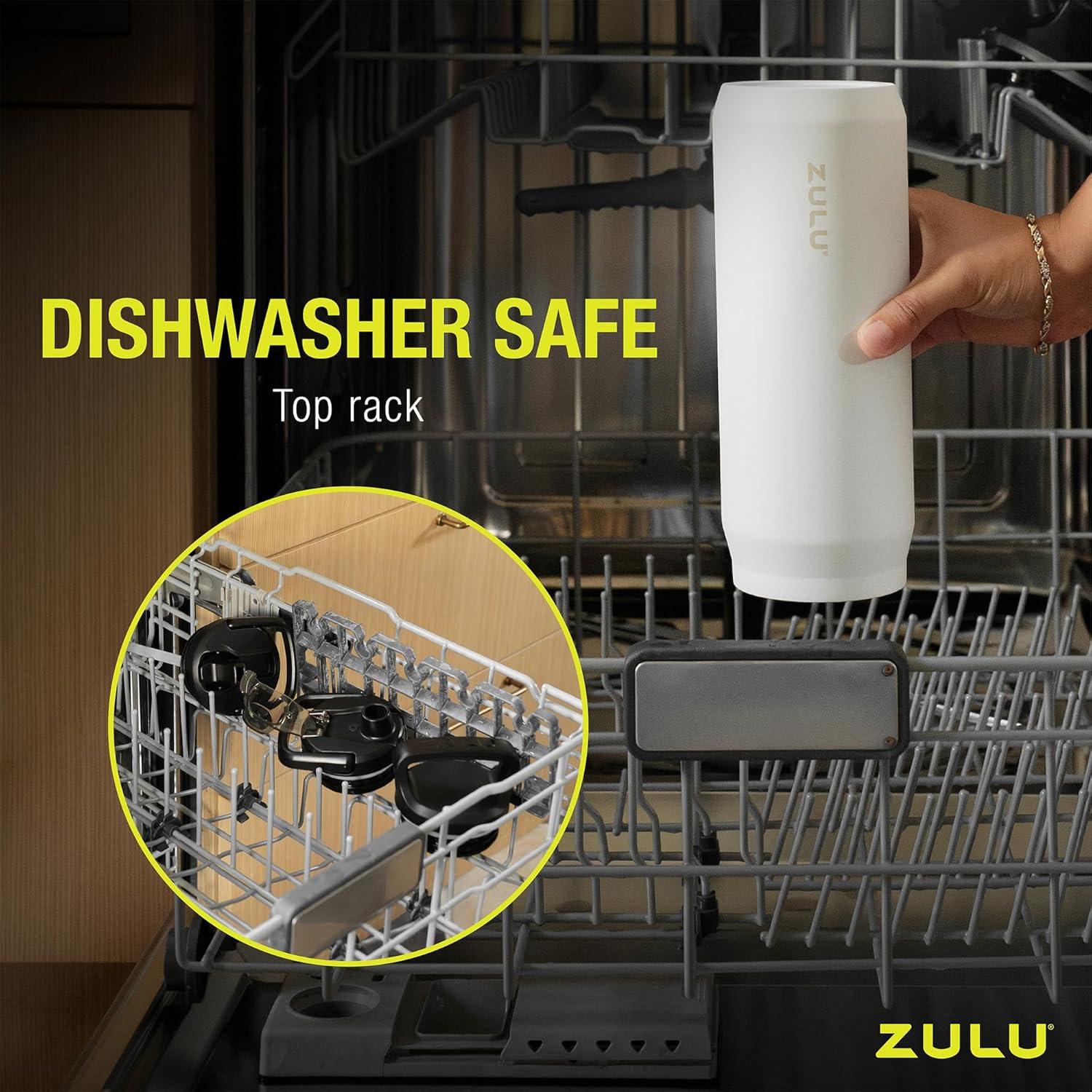 Botella de Agua ZULU Core 32oz Acero Inoxidable Blanca