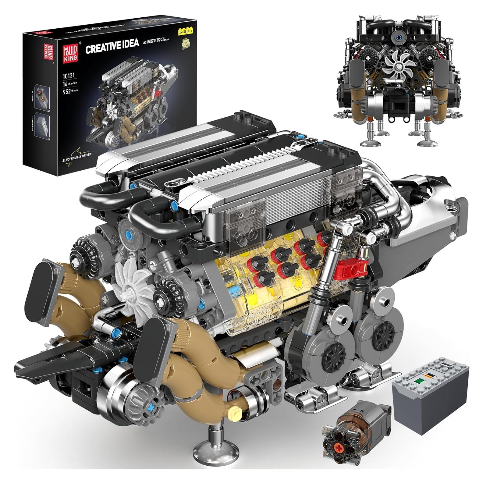 Kit de Construcción Motor W16 Mould King 10131 952 Piezas