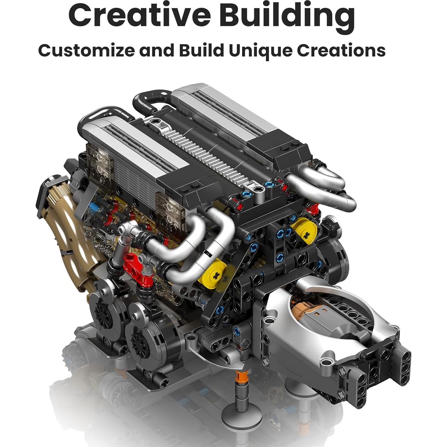 Kit de Construcción Motor W16 Mould King 10131 952 Piezas