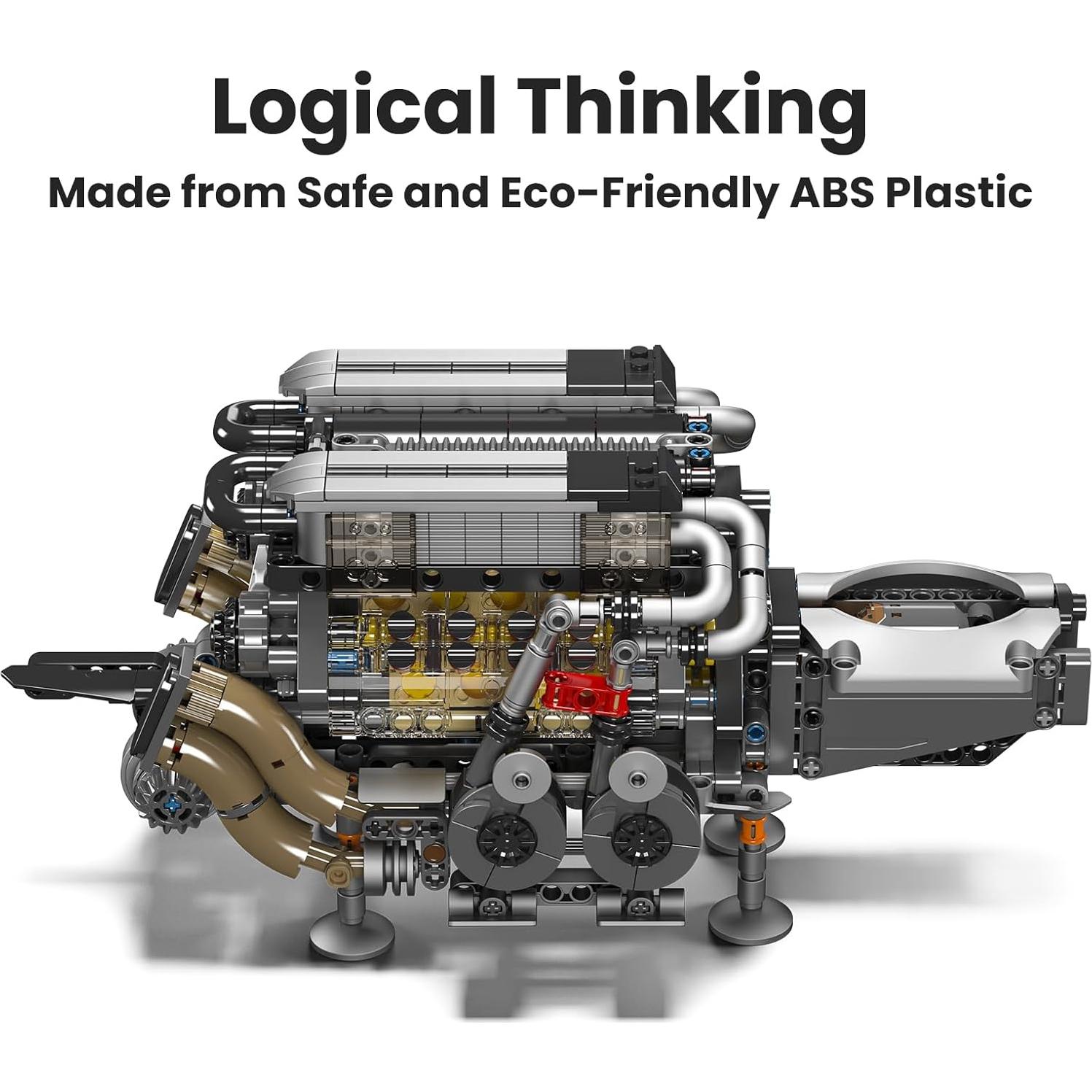 Kit de Construcción Motor W16 Mould King 10131 952 Piezas