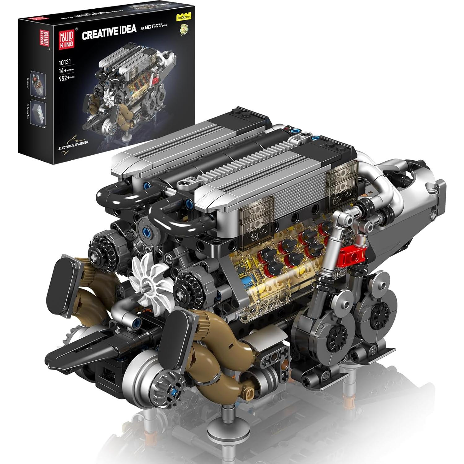 Kit de Construcción Motor W16 Mould King 10131 952 Piezas