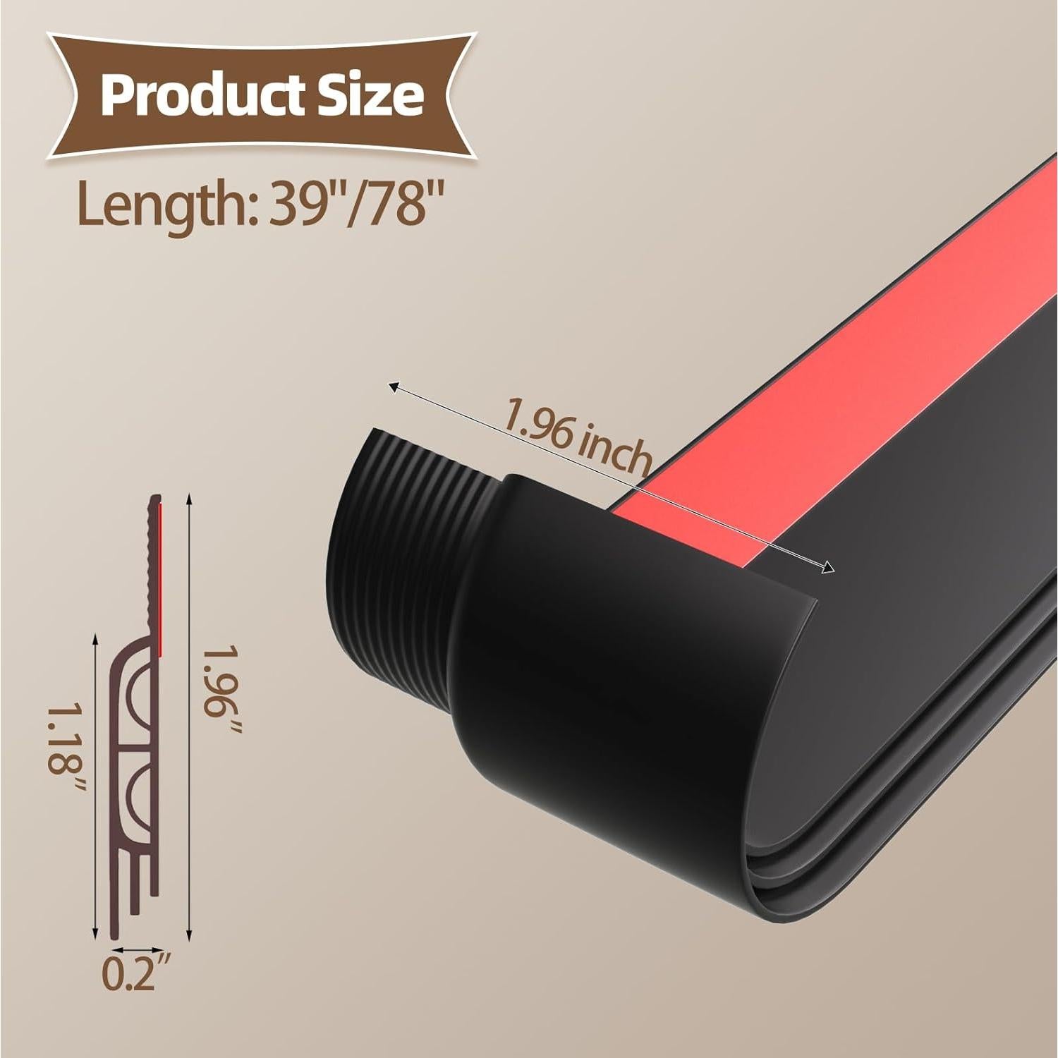 Tapón de Draft Vannesse 198 cm Aislamiento Ruido y Polvo