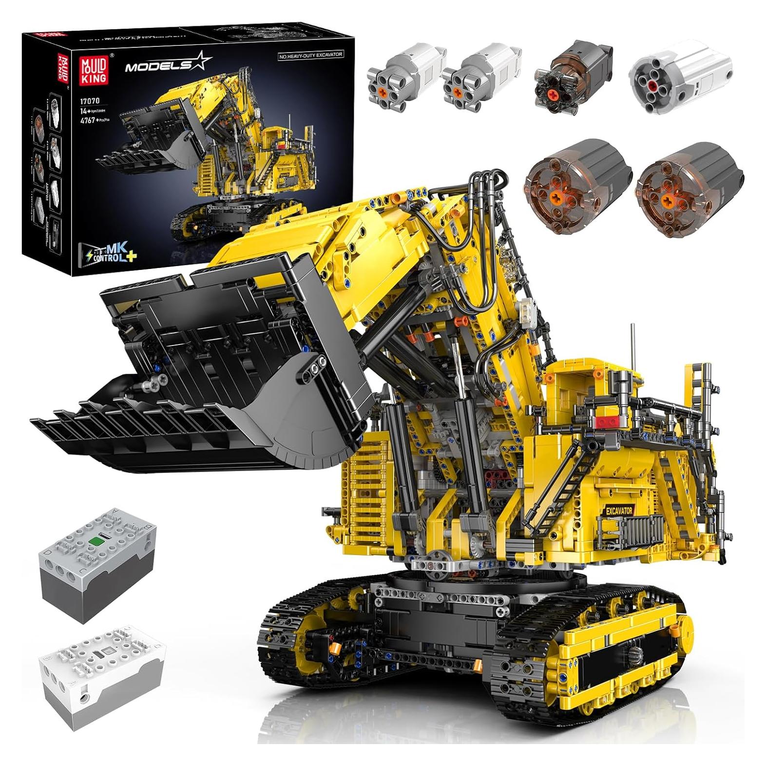 Mould King 17070 Excavadora Grande RC Controlada por App 4767 Pzs