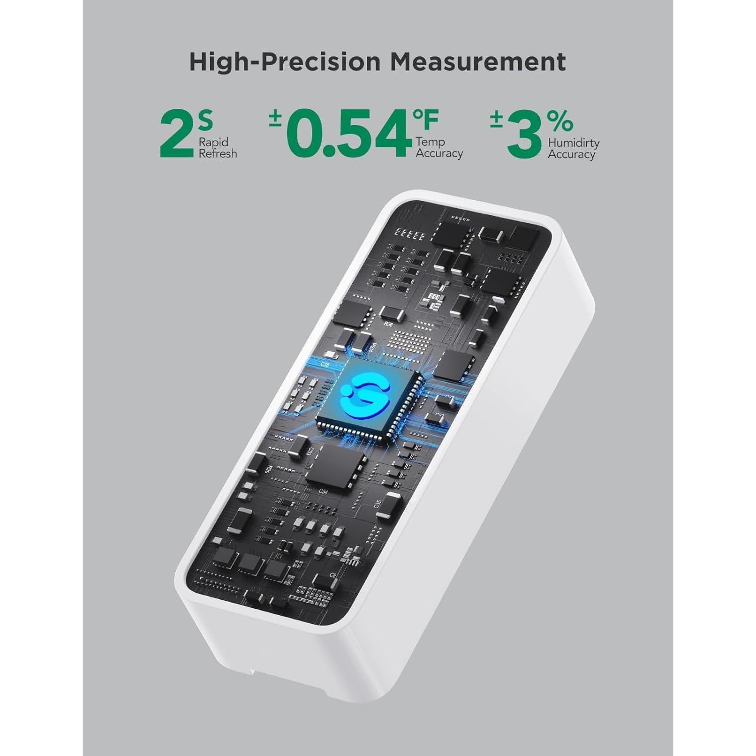 GoveeLife Termómetro e Higrómetro WiFi 3 Sensores 230g