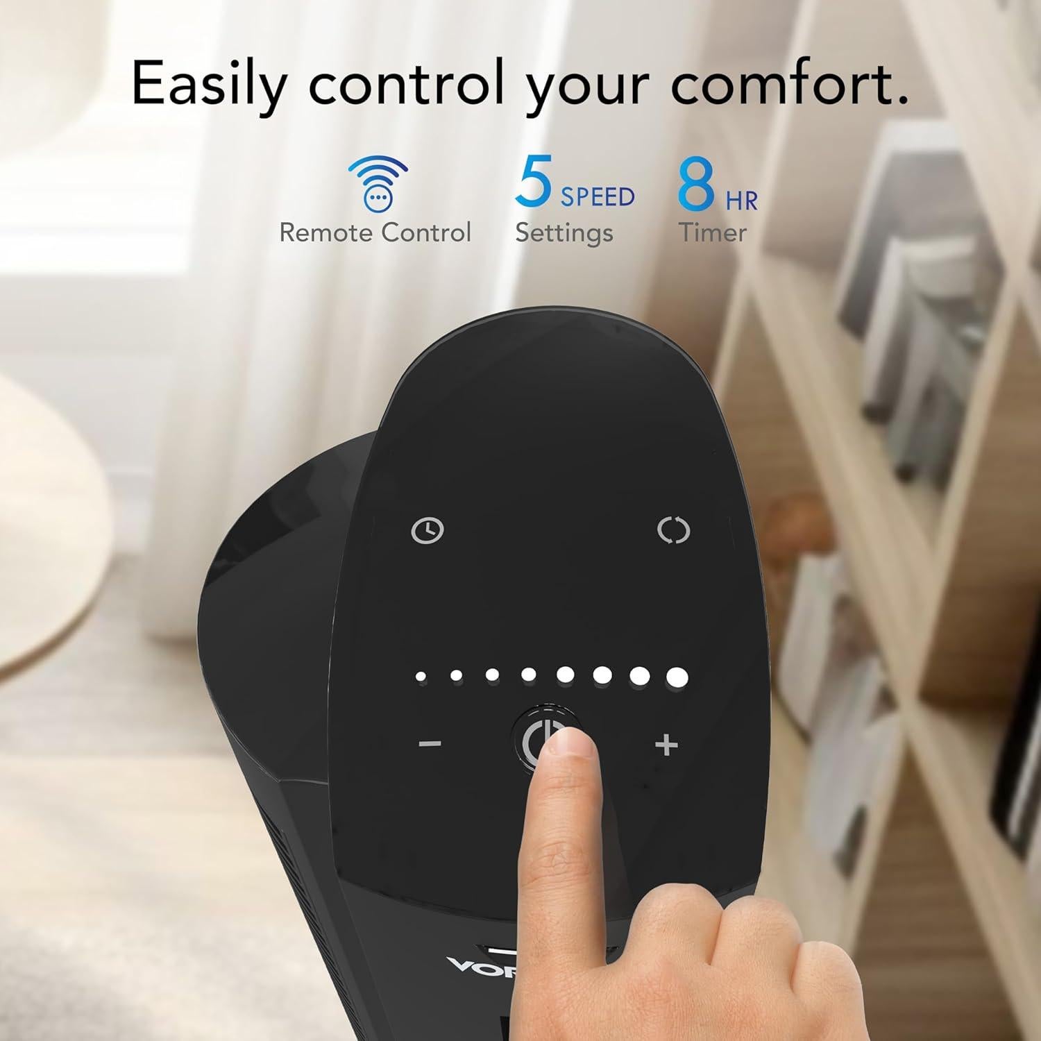 Ventilador de Torre Vornado OZI42 107 cm Oscilante 5 Velocidades