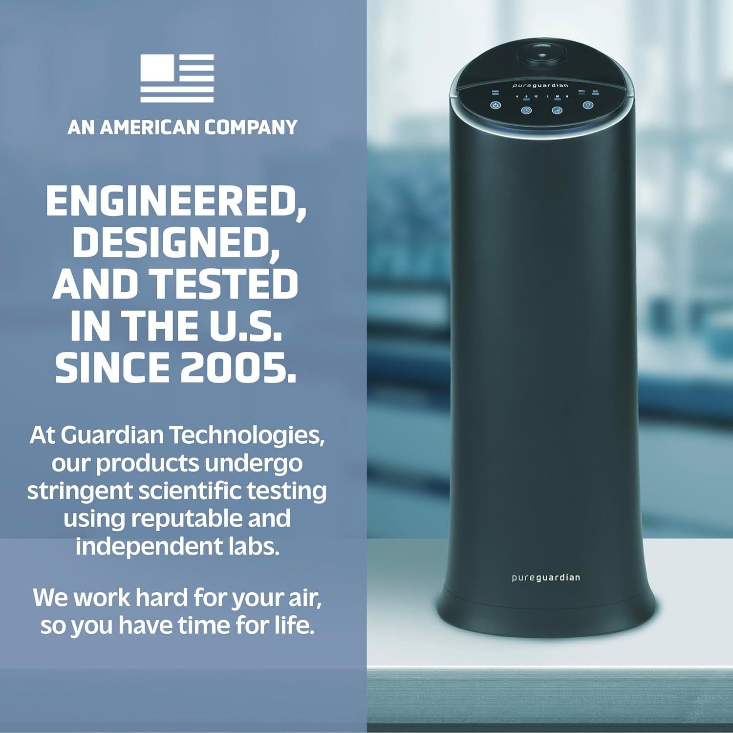 Humidificador ultrasónico PureGuardian H3200BAR 5.68L negro