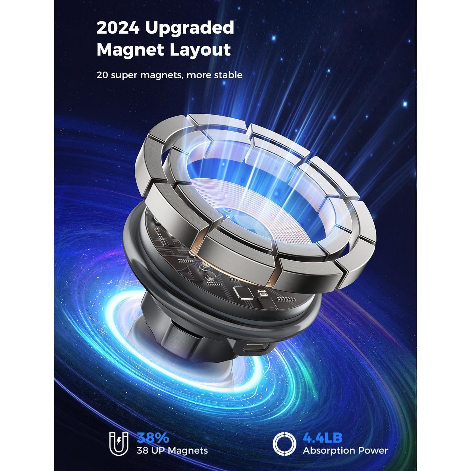 Cargador Soporte de Taza MagSafe 15W SUPERONE Ajustable