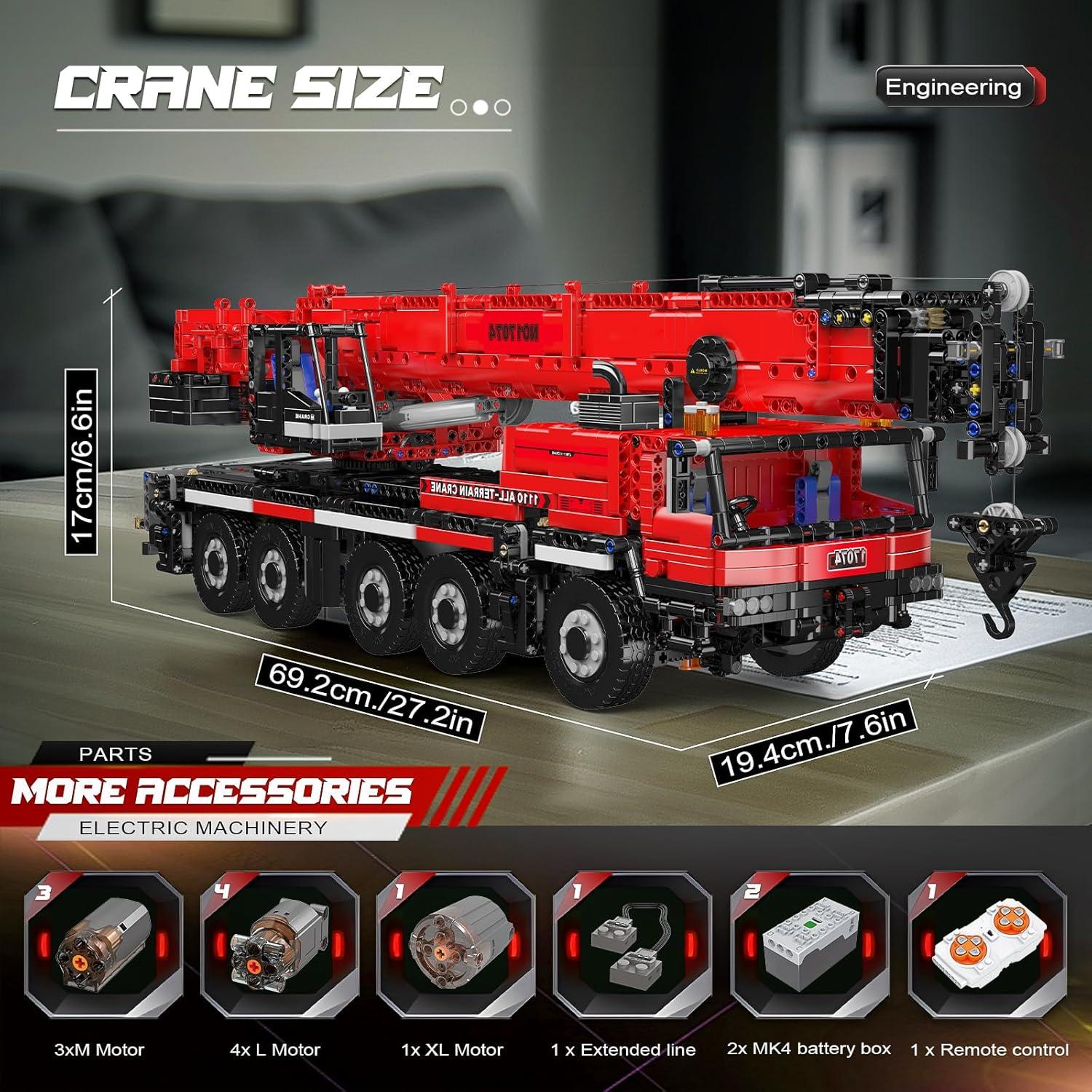 Grúa de Construcción Mould King 17074 Control Remoto 3218PCS