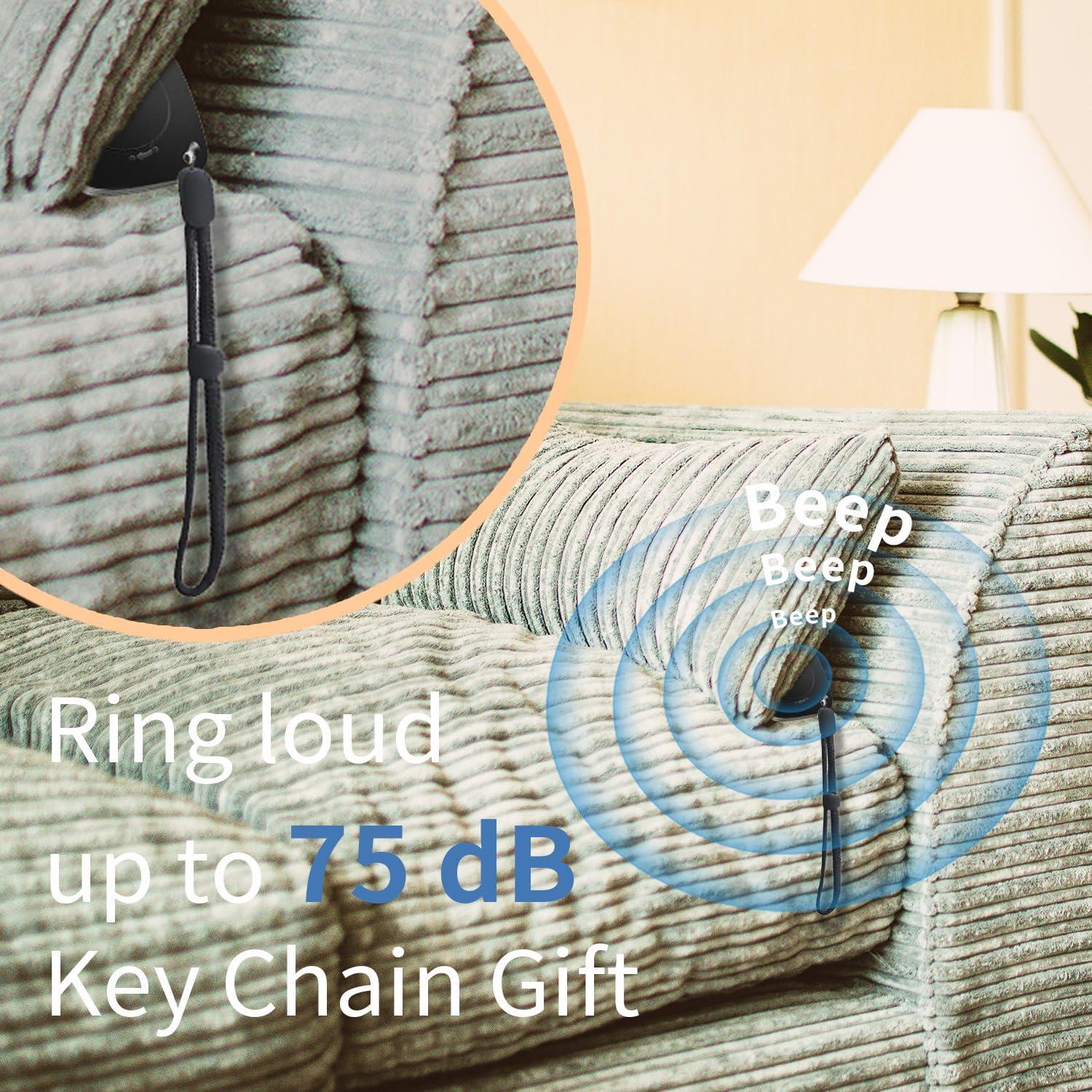 Air Tags- 2 Pack Key Finder Bluetooth Item Tracker Work with Apple Find My IP67 Waterproof, Privacy Protection, Anti Lost Notification, Item Locator for Keys, Pets, Bags, Suitcase and More iOS Only