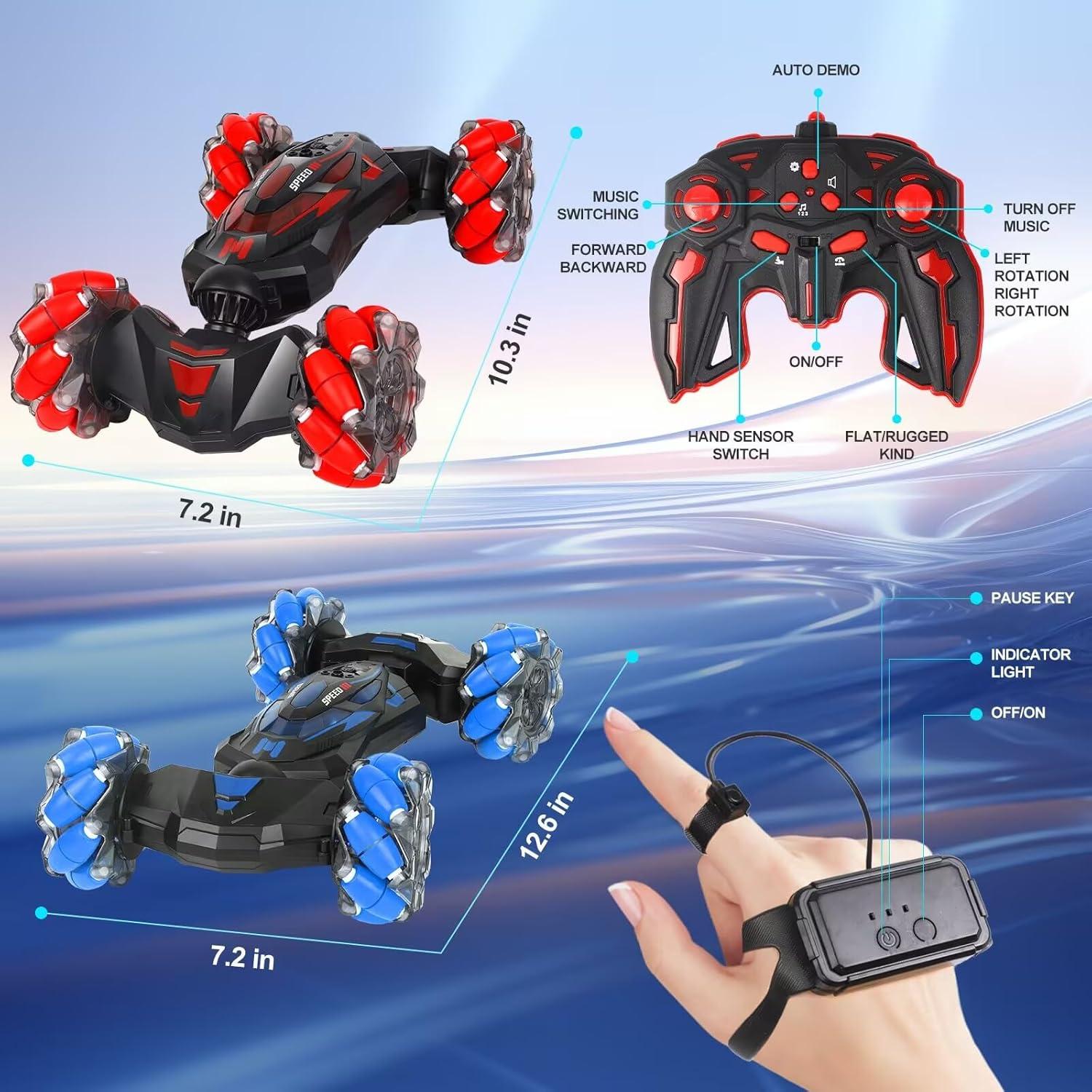 Coche Acrobático RC XAMIMM 4WD Control Remoto Gestos 360°