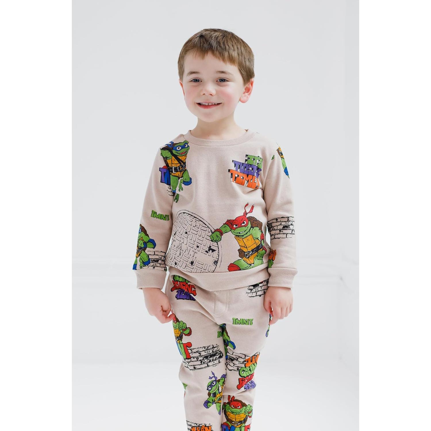 Conjunto sudadera y pantalones Tortugas Ninja 2T Marrón Claro