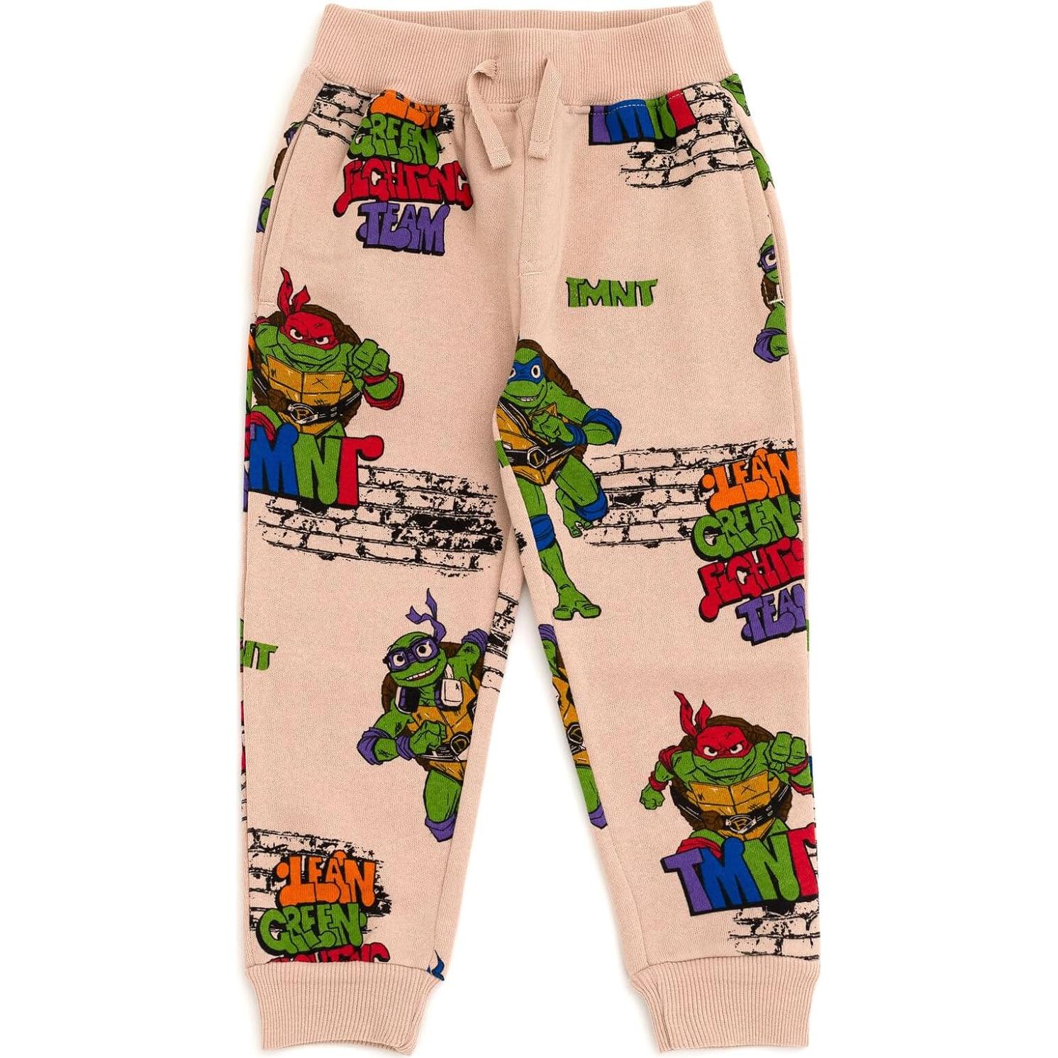 Conjunto sudadera y pantalones Tortugas Ninja 2T Marrón Claro