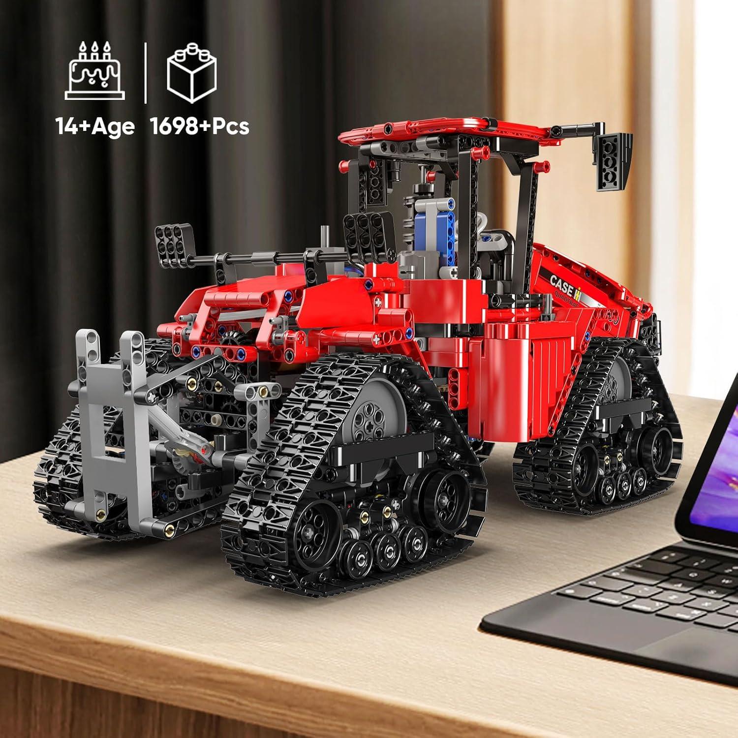 Tractor de Orugas Mould King 1698 Piezas 4x4 para Construcción