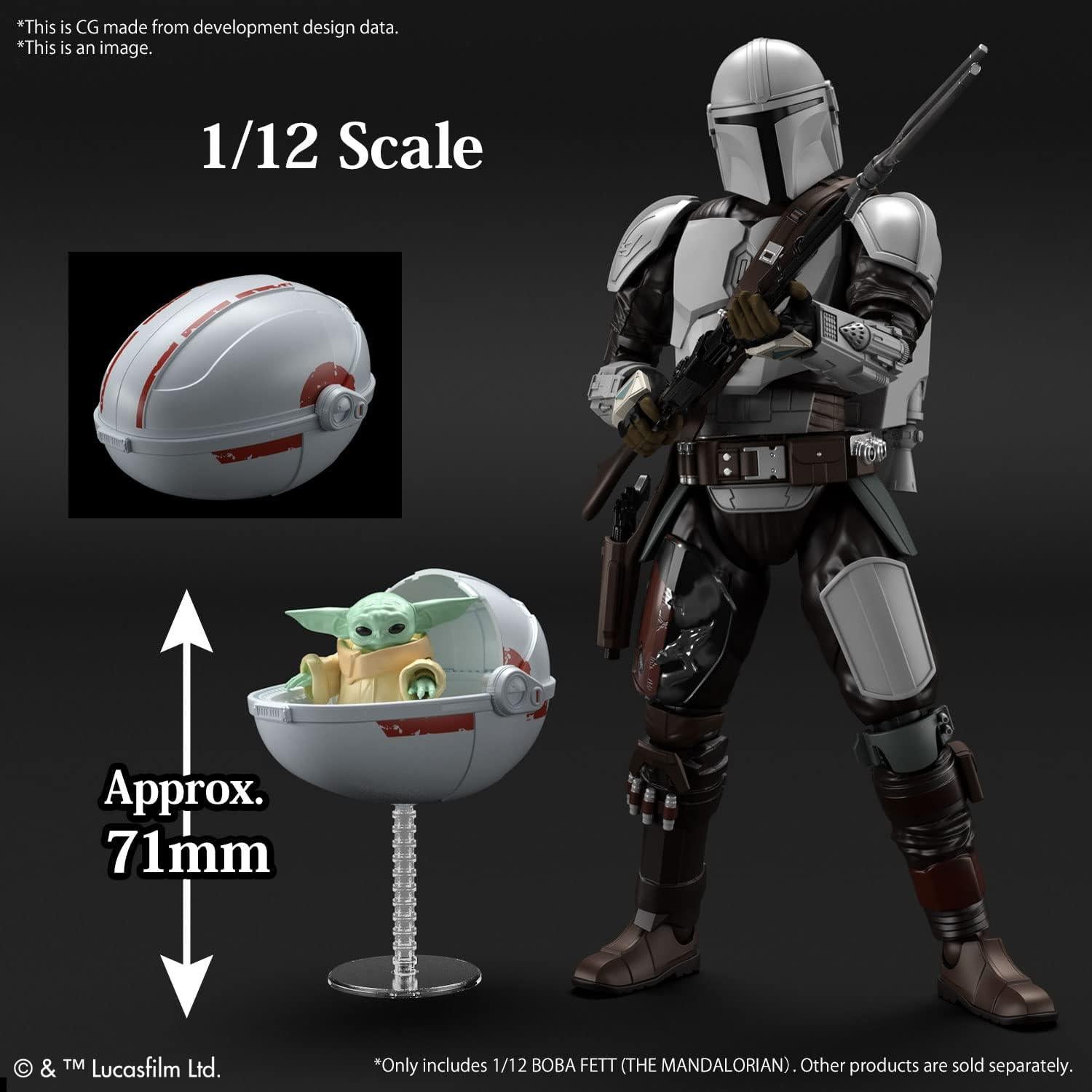 Kit de Modelo Grogu 1/4 Bandai The Mandalorian