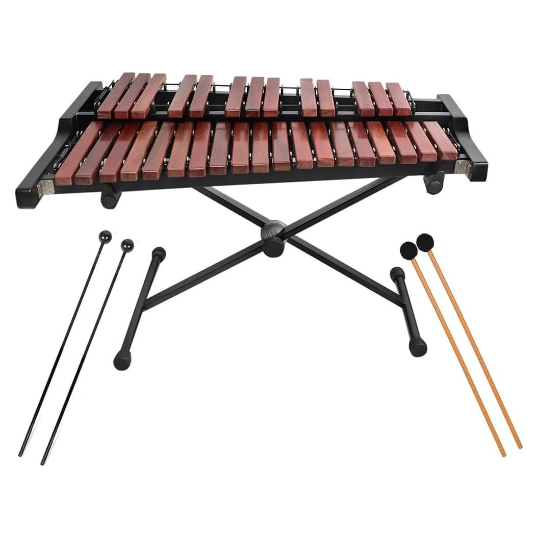 Xilófono Profesional Voodans 32 Notas Madera con Soporte