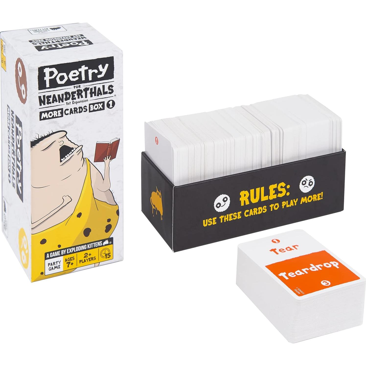 Paquete de Expansión Poesía para Neandertales Exploding Kittens - 500 Cartas