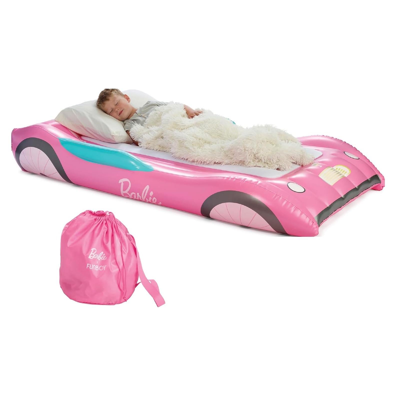 Cama de Aire Individual FUNBOY Barbie con Colchón Aterciopelado