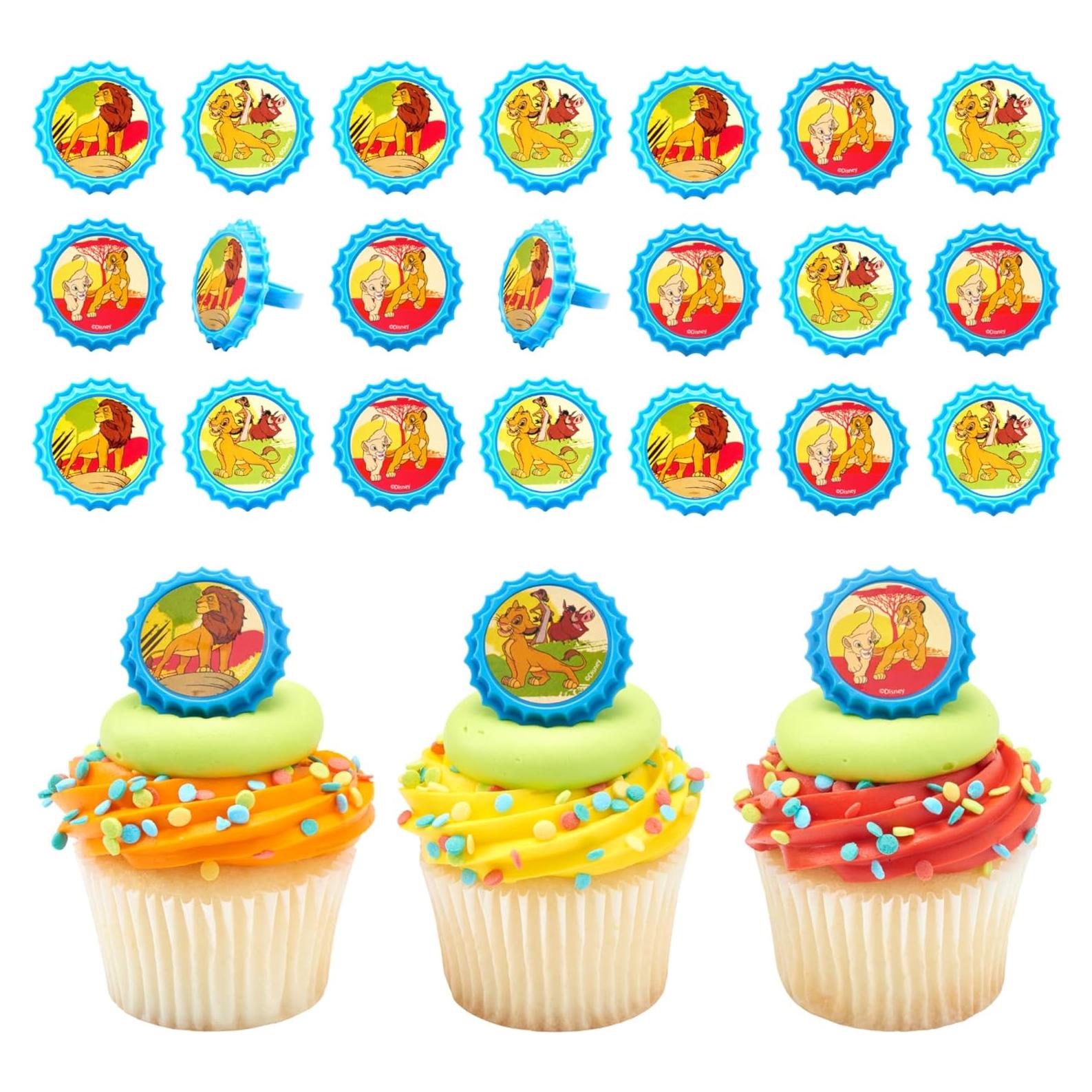 Anillos de Cupcake Disney El Rey León DecoPac - 24 Piezas