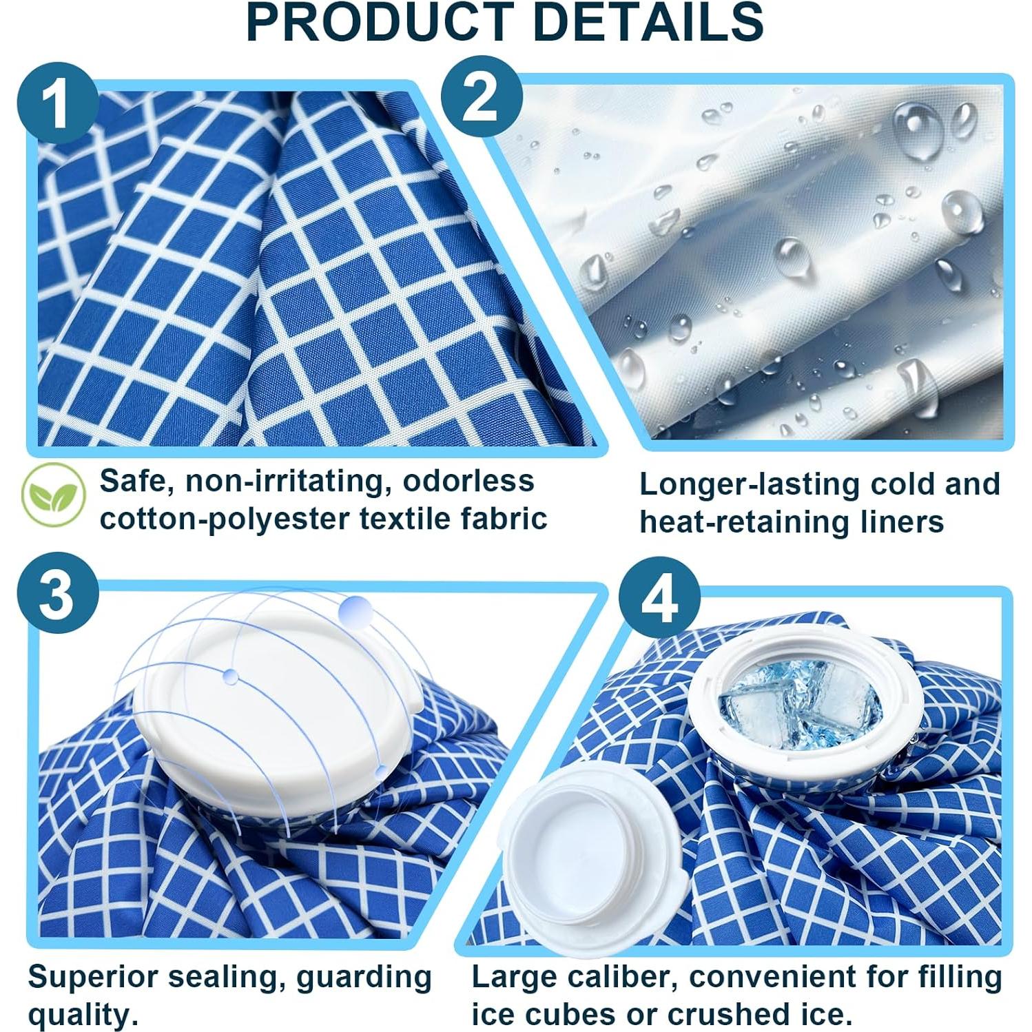 Bolsas de Hielo Reutilizables ZIPICU 15.24/27.94 cm - Alivio Dolor